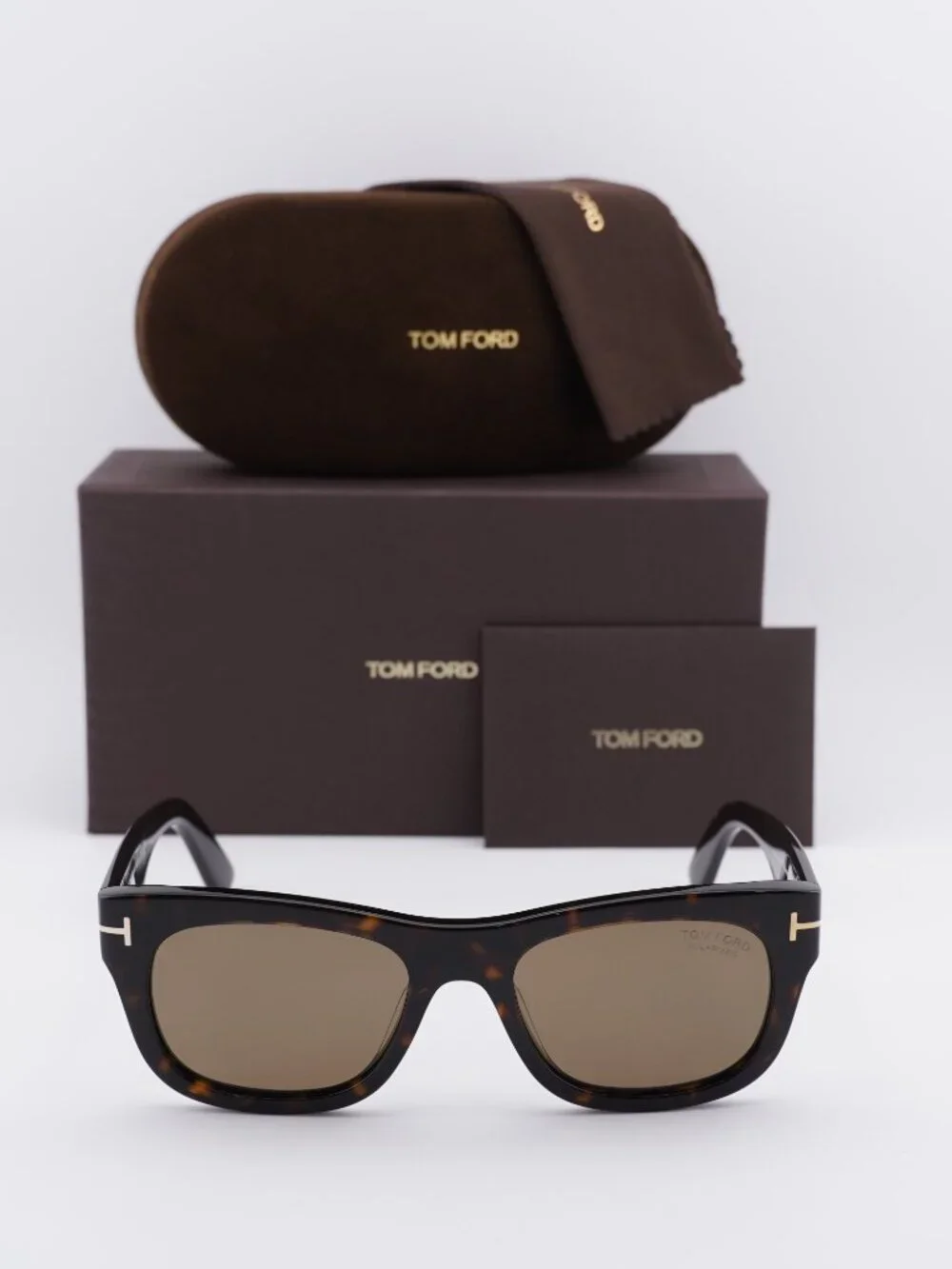 Tom Ford Marshall FT1334 52H Rectangle Sunglasses - Dark Havana\Brown Polarized